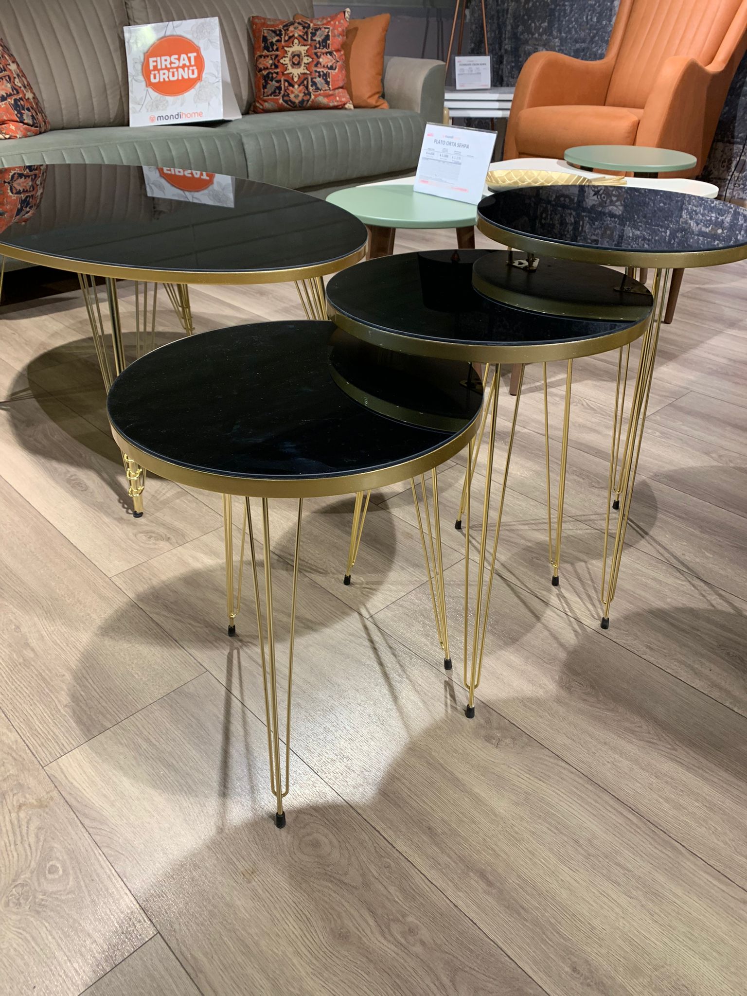 SİYAH GOLD ZİGON SEHPA